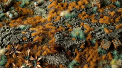 Grass Tufts - Copper Brown