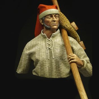 AM030 Ala-Arriba (Rise up) - Portuguese traditional fisherman bust (1:12)